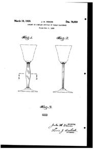 Venon Goblet Design Patent D 78058-1