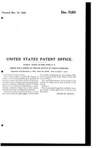 Venon Goblet Design Patent D 78059-2