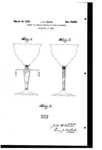 Venon Goblet Design Patent D 78060-1