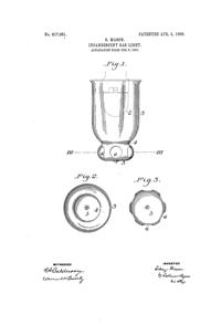 Welsbach Light Incandescent Gas Globe Patent 817081-1
