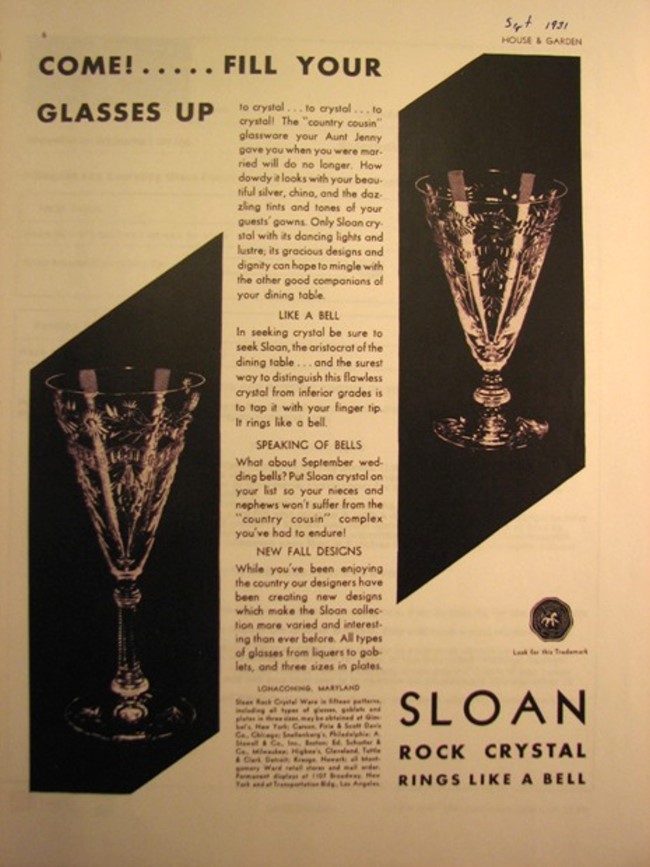 Sloan Bros. Advertisement