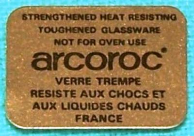 Arcoroc Label