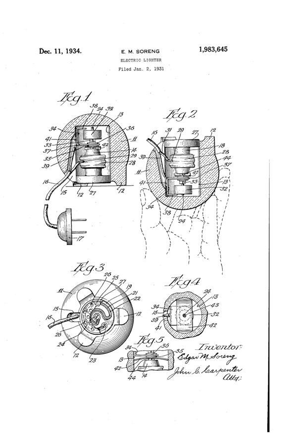 Vidrio Products Lighter Patent 1983645-1