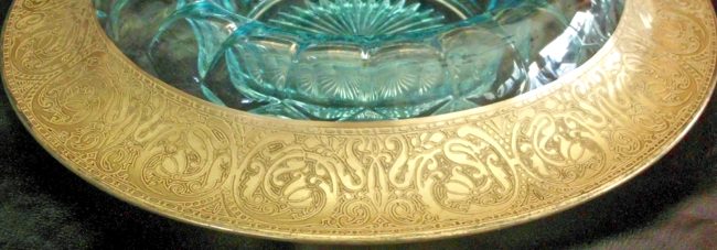 Unknown Gold Encrusted Border Etch