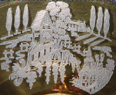 Paden City Oriental Garden Etch