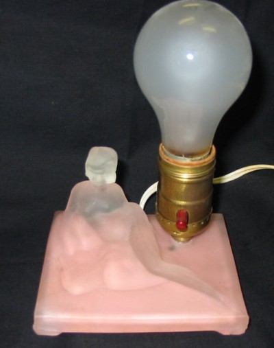 American Glass Lady Lamp