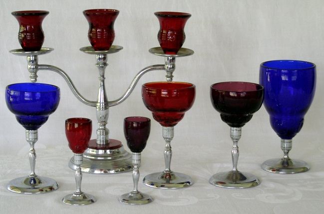 New Martinsville "Moondrops" or Georgian / Farberware Collection
