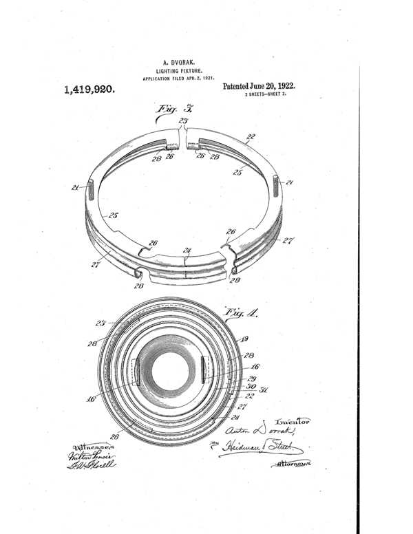 Beardslee Chandelier Light Fixture Patent 1419920-2