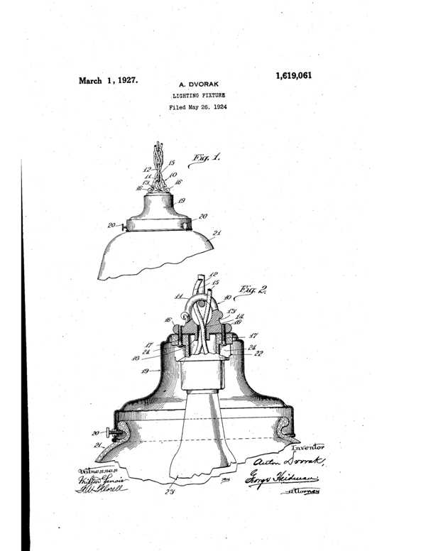 Beardslee Chandelier Light Fixture Patent 1619061-1