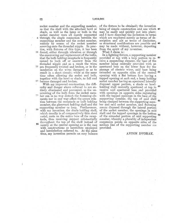 Beardslee Chandelier Light Fixture Patent 1619061-3
