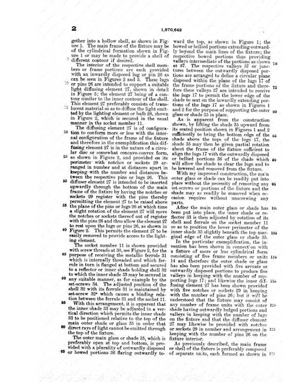 Beardslee Chandelier Light Fixture Patent 1870642-5