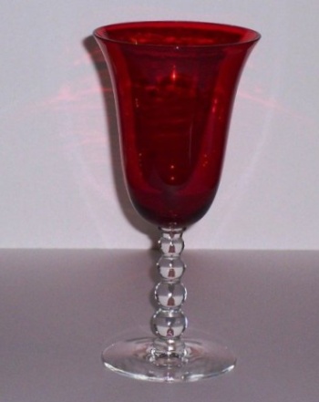 Imperial #3400 Candlewick Ruby Goblet