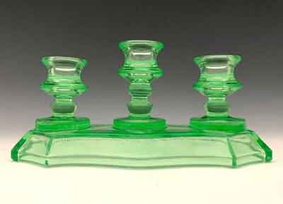 Cambridge # 824 Three-Light low candlestick
