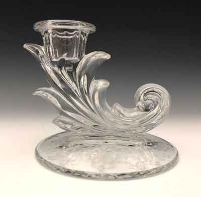 Fostoria #2496 Baroque Low Candlestick