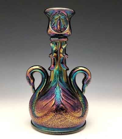 Fenton #5172 Swan Candlestick