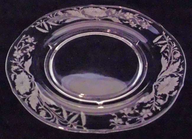 Tiffin # 2000-3 Floral Etch on #348 Plate
