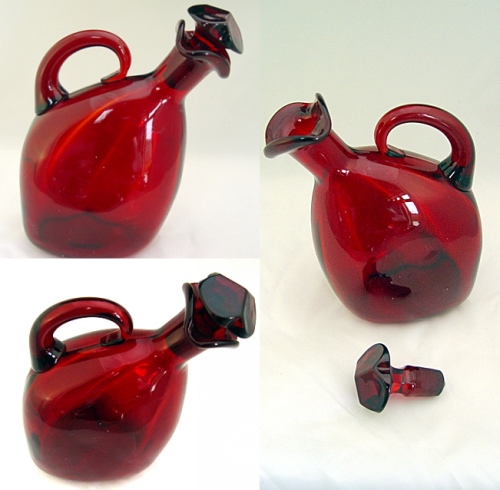 New Martinsville # 606 Ruby Decanter