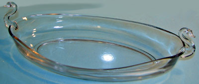 New Martinsville Swan Console Bowl
