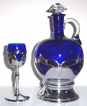 Cambridge #3400/ 113 Decanter and Wine Glass