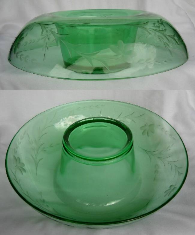 Central #2000 Rolled Edge Bowl w/ Unknown Cutting