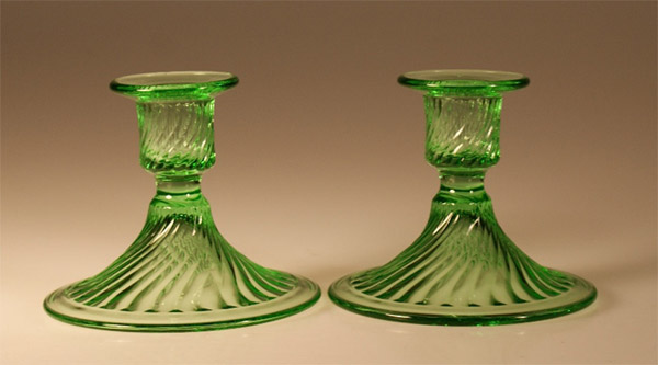 Duncan & Miller #  40-1/2 Early American Spiral Candleholders