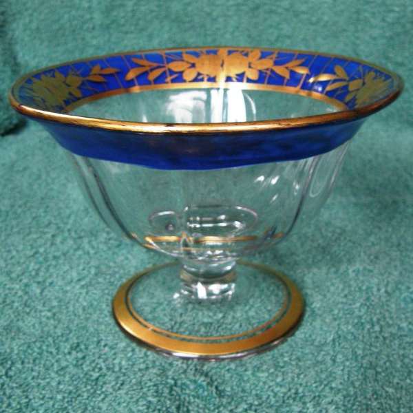 Duncan & Miller #  91 Low Compote w/ Unknown Decoration