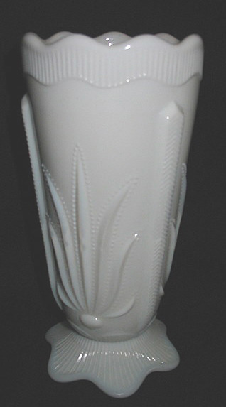 Fenton #3457 Cactus Vase in Milk Glass