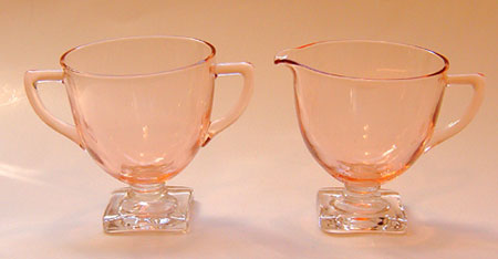 Fostoria #4020 Creamer and Sugar