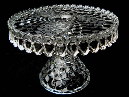 Fostoria #2056 American Round Footed Cake Stand