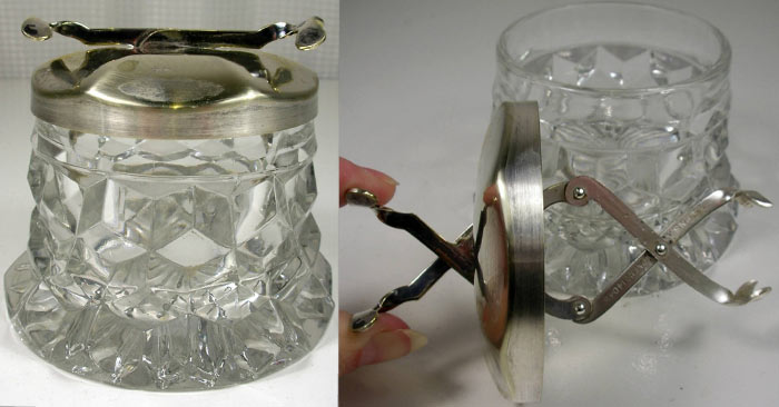 Fostoria #2056 Puff Jar with Sugar Cube Lid