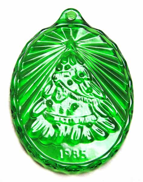 Fostoria Tree Christmas Ornament 1985