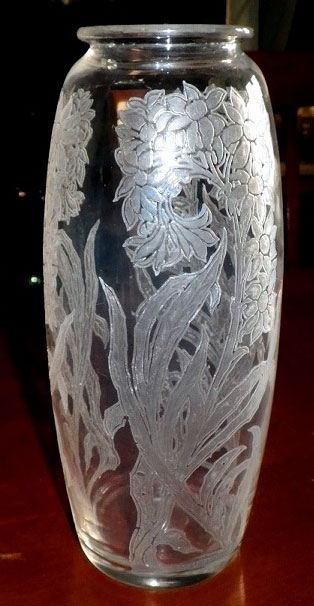 Fostoria #1895 Vase with # 223 Etch
