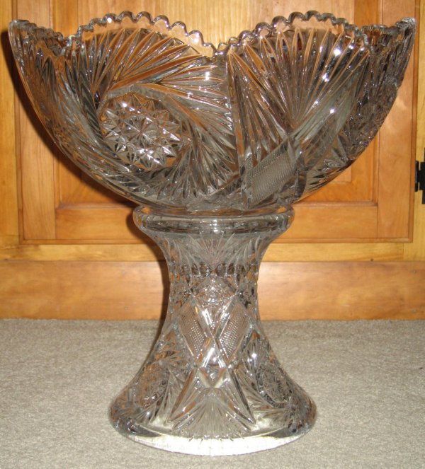 Heisey # 350 Pinwheel and Fan Punch Bowl