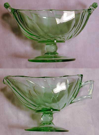 Heisey #1252 Twist Cream and Sugar