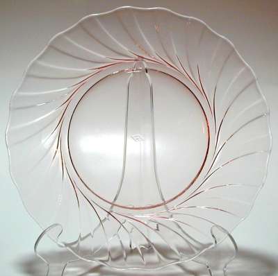 Heisey #1245 Spiral Flute Plate
