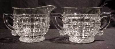 Heisey #1425 Victorian Cream and Sugar