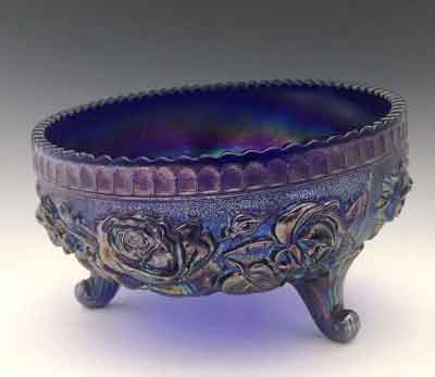 Imperial #   27/ 489 Aurora Jewels 3-Toed Rose Fernery Bowl