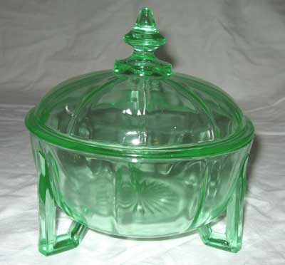 Imperial #   84 Green Candy Dish