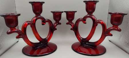 Imperial # 753 Candlestick in Ruby