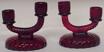 Imperial # 153 Spiral Optic Duo Candleholder