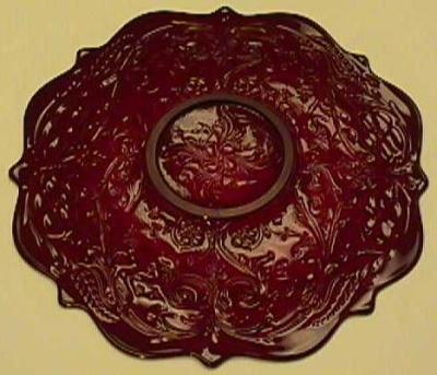 McKee Rock Crystal Ruby Plate