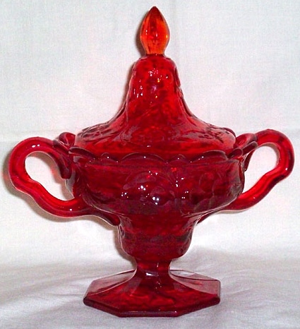 McKee Rock Crystal Footed Sugar