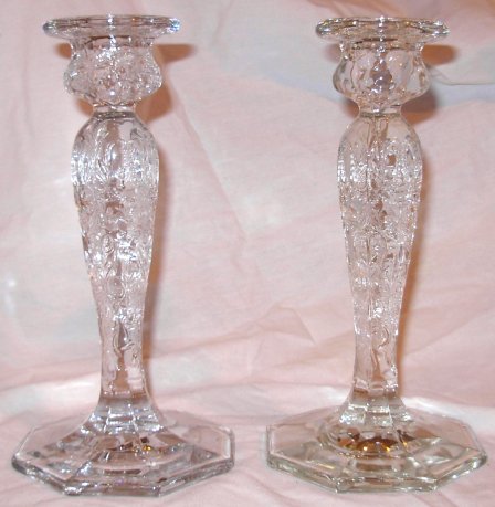 McKee Rock Crystal Candlesticks