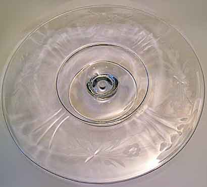 Paden City # 895 Lucy Footed Cake Plate