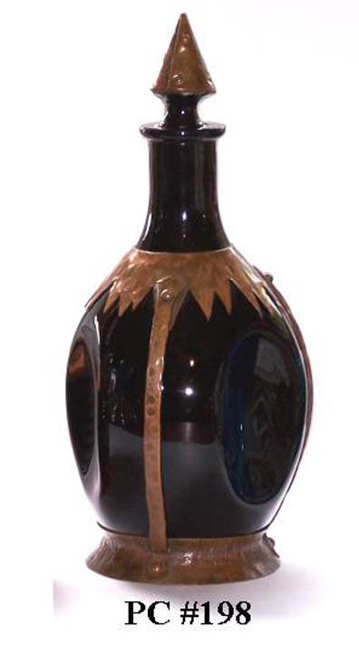 Paden City # 198 Pinch Decanter with Copper