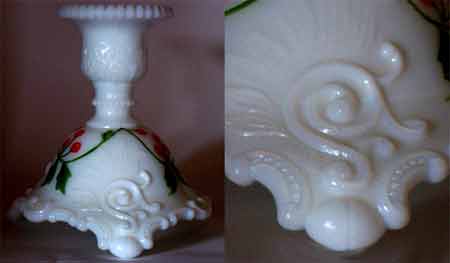 Westmoreland #1872-37 Milkglass Candlestick