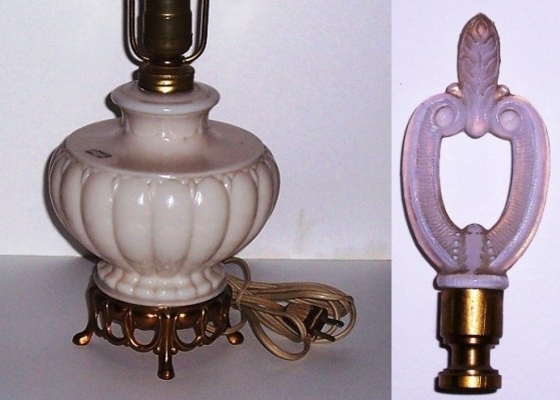 Aladdin G-193 Alacite Table Lamp w/ Finial