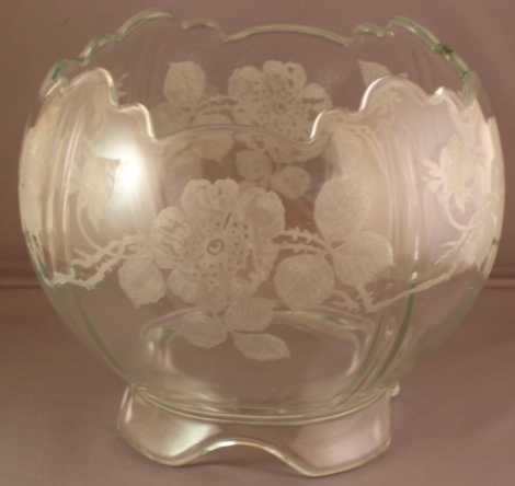Indiana # 602.5 Rose Bowl with Wild Rose Etch