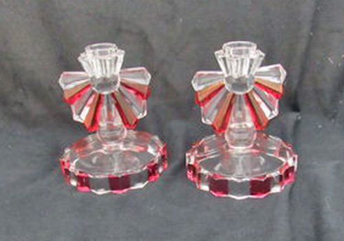 Indiana #1005 Mirrorglass Candlesticks