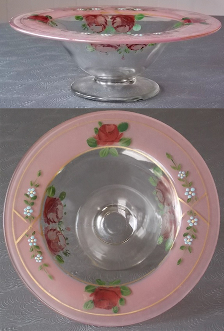 Indiana #   9 Flared Berry Bowl w/ Unknown Decoration